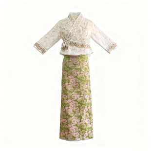 新中式傣族服饰套装女高品质春夏季新款透气绣花上衣长裙旅游穿搭