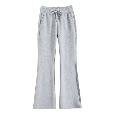 松紧腰运动微喇裤女春秋2025新款