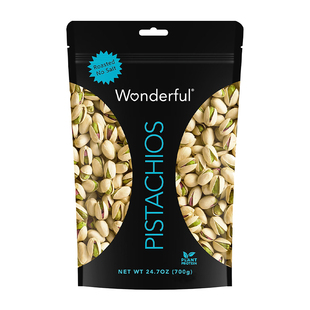 【当季大颗粒，不含食用盐】Wonderful万多福进口无盐开心果700克