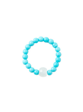 范李李蓝松石玉髓润养指环戒指