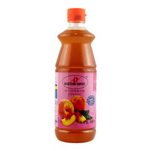 威士特水蜜桃浓缩调制饮料840毫升果汁70%新鲜原汁饮品店专用原料