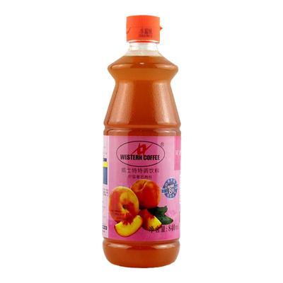 水蜜桃浓缩新鲜饮品店原料果汁