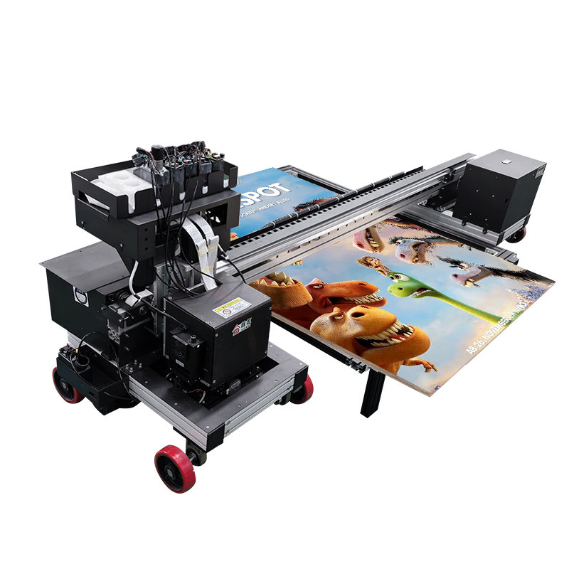 UV打印机大型平板定制uv打印机适临建围挡木板金属板玻璃广告