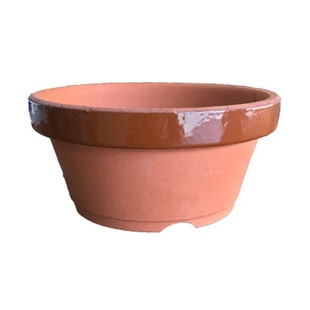 常滑烧泥盆盆朴素日本产红陶盆透气花盆中小品育苗盆皋月栀子松柏