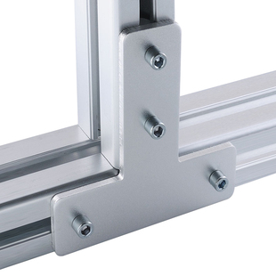 L/T/十字型连接片交叉转向连接板国标欧标型材通用直角角度连接件