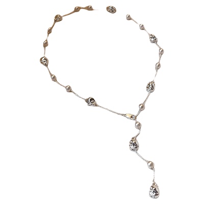 长款满天星珍珠项链女爆款毛衣链