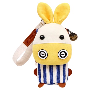 三色补丁钥匙包女2025新款钥匙袋收纳包迷你小包包挂包手挂零钱包