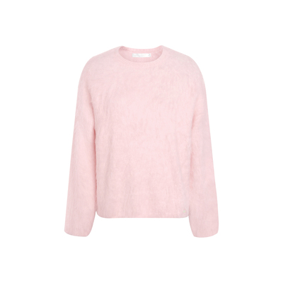 60%羊驼毛亲肤宽松拉毛毛衣