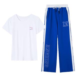 杨丽萍广场舞运动服装新款套装夏秋短袖上衣健身跑步跳舞速干衣女
