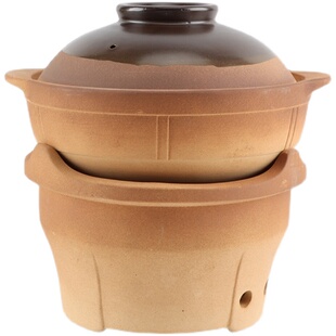 无釉砂锅耐高温砂锅商用单柄锅煲仔饭米线锅小砂锅土锅沙锅瓦煲仔