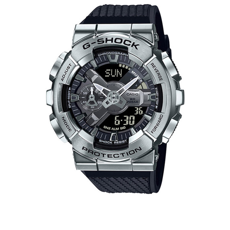 卡西欧G-SHOCK金属系列小钢炮GM-110时尚运动男士手表防水防震
