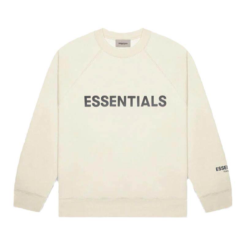 阿伦777 Fear Of God Essentials FOG胸前字母Logo圆领套头卫衣男