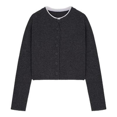 URCONCISE-WHITE羊毛羊绒针织衫