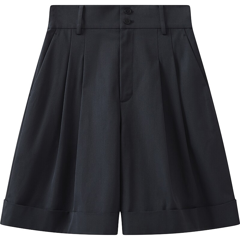 【商场同款】播26夏新品直筒短裤女简约通勤休闲裤BDT2KD1644