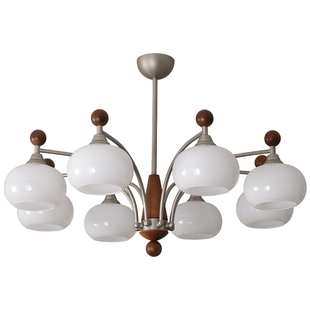 西早法式中古柿子客厅大灯吊灯美式复古大气主灯轻奢高级2025新款