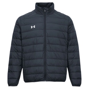 安德玛轻薄羽绒服男女同款2025秋冬短款立领鸭绒夹克外套23600804