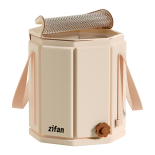 日本泡脚桶折叠过膝过小腿泡脚袋家用便携高深儿童洗脚盆保温恒温