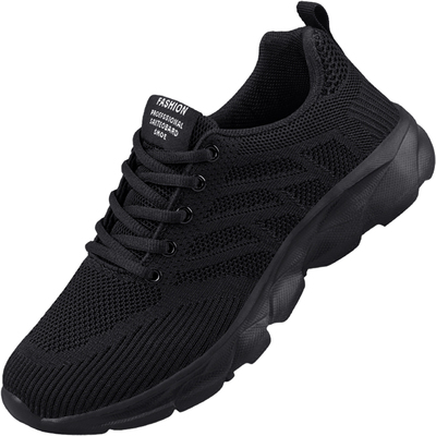 黑色运动鞋女款上班舒适不累脚