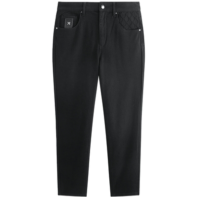 【商场同款】太平鸟男装牛仔裤25秋季新款紧身收脚长裤 B1HAF3133