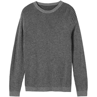 热风男士毛衣针织衫2025年冬季新款肌理针织衫含羊毛内搭打底衫