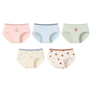 芬腾可安布朗熊小熊内裤卡通纯棉女士三角裤女生可爱少女全棉短裤