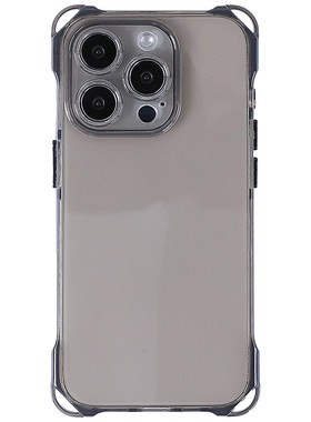 四角可挂绳防摔软壳适用iPhone15Promax斜跨手机壳16全包镜头17Pro透黑13保护套12简约透明14plus时尚11新款