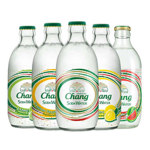 Chang泰象苏打水泰国苏打水无糖饮料整箱12瓶325ml泰象气泡水汽水