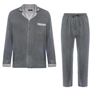 爱慕先生家居服套装男士可外穿长袖长裤开衫睡衣24秋冬NS43L051