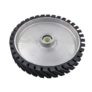 锥孔抛光橡胶轮 尖头砂带机胶轮 铝芯打磨机橡胶轮 胶芯抛光轮