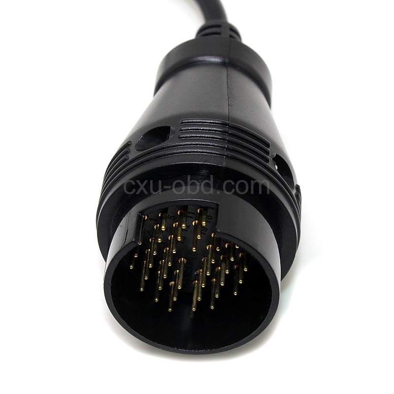 Iveco 38pin to OBD2 16pin 依维柯卡车诊断转接线