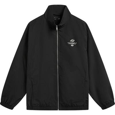 李宁宽松立领男女同款情侣夹克