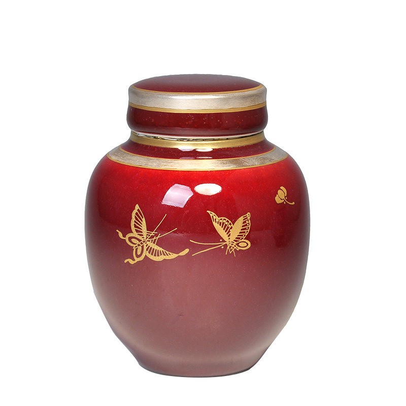 自慢堂台湾郎红蝴蝶宝瓶密闭茶具