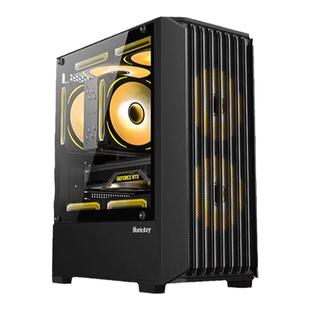 航嘉赛亚人R1机箱游戏电脑台式主机MATX主板G63玻璃侧透小机箱