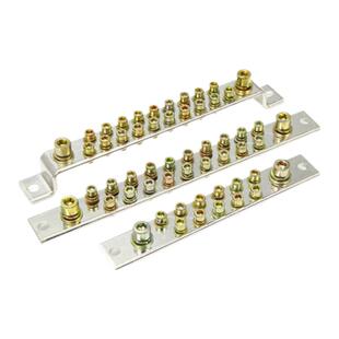 4*25零地排21孔双排紫铜排13孔接地线端子排接地铜排配电箱零线排