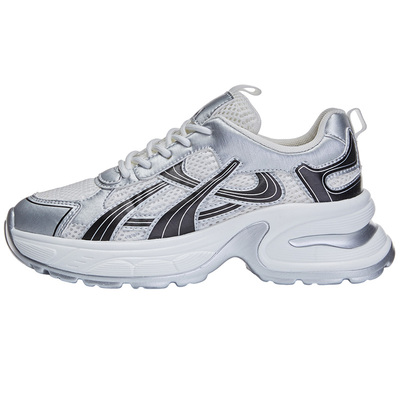 拉夏贝尔厚底增高老爹鞋透气