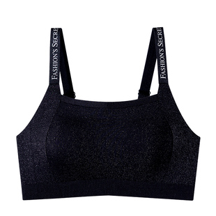 列维丝星空轻奢内衣无痕美背时尚抹胸细闪薄款透气抗菌外穿文胸罩