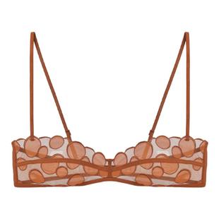 HER SENSES/何识独白系列圆点刺绣工艺抹胸文胸B148