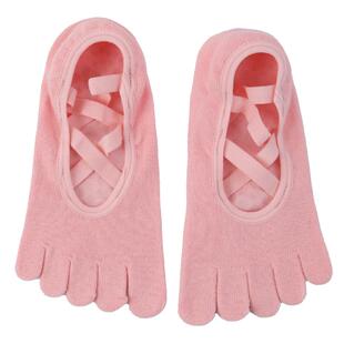 DCW瑜伽五指袜防滑专业女普拉提训练室内运动健身硅胶分趾地板袜