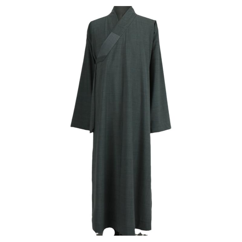 高端僧服长褂夏季薄款毛料抗皱服