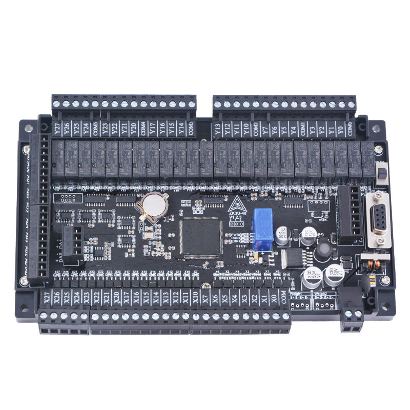 领控PLC工控板ZK3U带模拟量称重2路485 兼容fx3u控制器国产plc