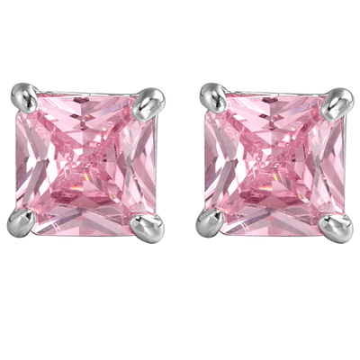 GRGR方形彩钻耳钉轻奢