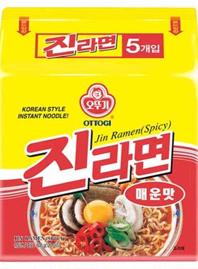 不倒翁金拉面辣味韩国速食方便面