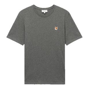 IT Maison Kitsune男装合身短袖T恤新款休闲基础款纯色半袖010008