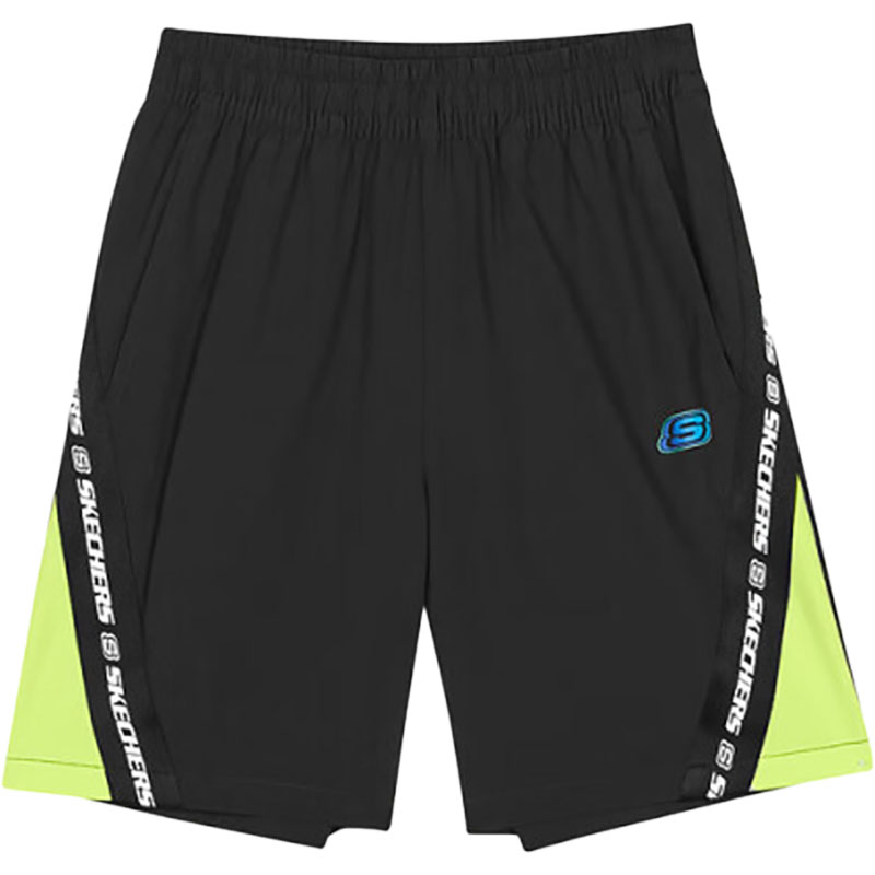 Skechers/斯凯奇正品夏季小童梭织串标休闲时尚运动短裤P223B061