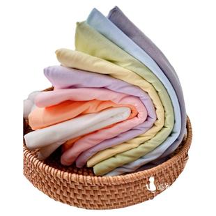 夏季舒爽棉单面针织面料纯棉宝宝T恤薄款弹力内衣净色四季布布料