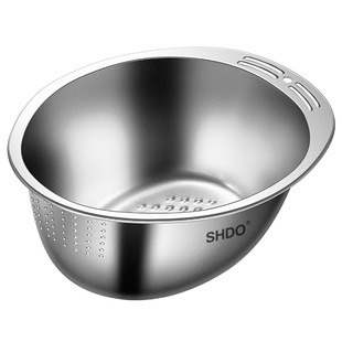 德国膳大皇304不锈钢沥水篮淘米盆家用洗菜盆沥水盆漏盆淘米神器