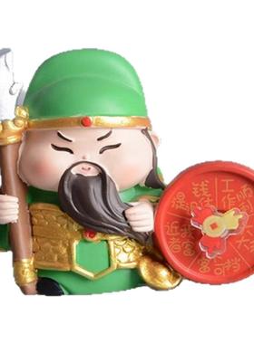 关公神像武财神工位摆件五路财神