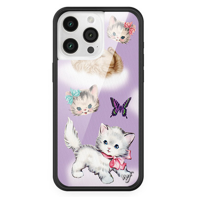 WF蝴蝶猫咪防摔iPhone手机壳