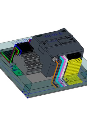 EPLAN西门子1200PLC系列原理图 2D 3D宏部件库edz，stp文件