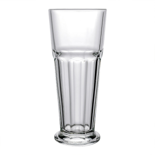 Mintrain英国玻璃果汁杯直布罗陀八角柯林杯加厚奶昔喝水杯 |簸锋